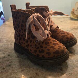Cat & Jack Toddler Boots Cheetah Print Size 8